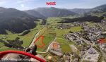 Paragliding Fluggebiet Europa » Deutschland » Rheinland-Pfalz,Zeltingen-Rachtig,Landeplatz Wildkogel aus östlicher Richtung gesehen. Zu Fuss braucht es 10 Minuten zum Lift (rechts).