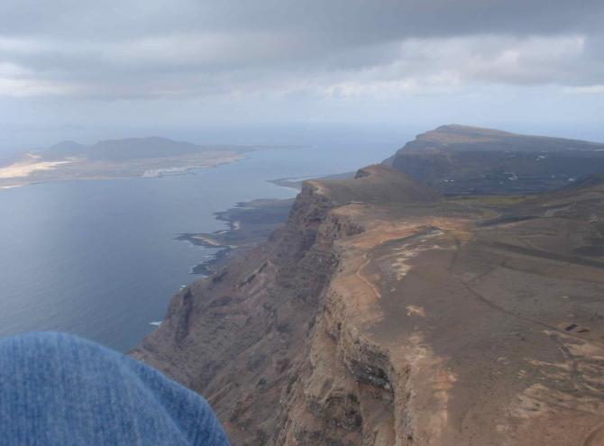 Risco de Famara, die Rennstrecke nach Mirador und La Graciosa